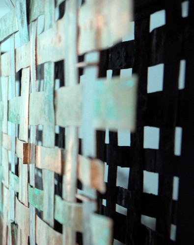 Copper Weave Wall Art